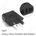 thumbnail image 1 of 1-100 Uds 4,0/4,8mm adaptador de enchufe de la UE UE EE. UU. Israel a Euro KR BR Brasil convertidor de enchufe adaptador de corriente de viaje americano enchufe Tan Jianjun unisex, 1 of 2
