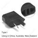 thumbnail image 1 of 1-100 Uds 4,0/4,8mm adaptador de enchufe de la UE UE EE. UU. Israel a Euro KR BR Brasil convertidor de enchufe adaptador de corriente de viaje americano enchufe Tan Jianjun unisex, 1 of 2