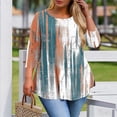 thumbnail image 4 of Plus Size Tops for Women 3/4 Sleeve Loose Shirts to Wear with Leggings Summer Fall 2026 Clothes, 4 of 6