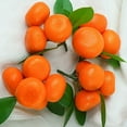 thumbnail image 3 of 9Pcs Artificial Orange Fruit Plastic Fake Food Lifelike Kitchen Display Decors, 3 of 9