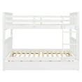 thumbnail image 4 of Bed Frame Full over Full Bunk Bed with Twin Size Trundle and Ladder-White(Old SKU: LT000204AAK), 4 of 8