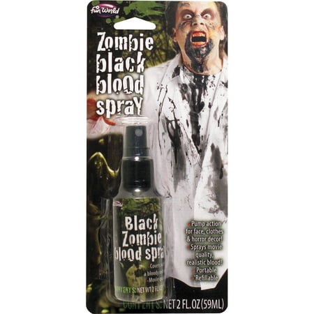 Black Zombie Blood Spray 2 oz Adult Halloween Accessory