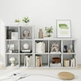 thumbnail image 4 of 14.6 * 43.8 * 30 inches White 2x3 Cube Storage Organizer, 6 Cube White Cubby Storage Organizer, Wooden Storage Cubes Closet Organizer for Bedroom, Bathroom, Office, 4 of 8