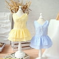 thumbnail image 4 of Pet Dog Tutu Dress Skirt Cloth,Bow Lace Birthday Dress for Summer Pet Dog Cat Puppy Princess Lace Skirt Apparel Outfit for Girl, 4 of 8