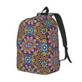 thumbnail image 2 of Daiia Mandala Vintage Canvas Backpack for Men and Women ,Hiking Backpack,Travel Laptop Bag for School,Large Capacity Backpack-, 2 of 8