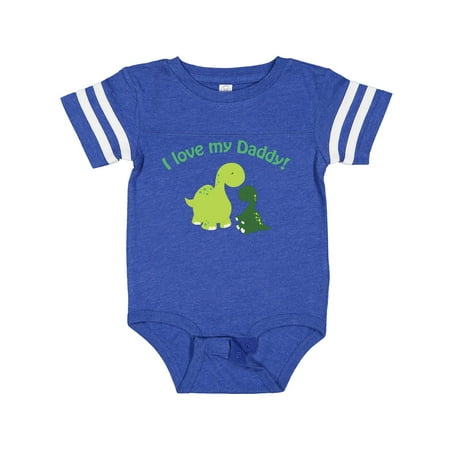 

Inktastic I Love My Daddy Dinosaurs Boys or Girls Baby Bodysuit