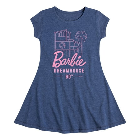 

Barbie - The Dreamhouse 60th Anniversary - Toddler And Youth Girls Fit And Flare Dress