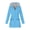 Light Blue, variant on HomeGardon Women's Waterproof Rain Jacket Women Solid Color Rain Jacket Outdoor Hooded Windproof Loose with Pocket Coat S-XXL