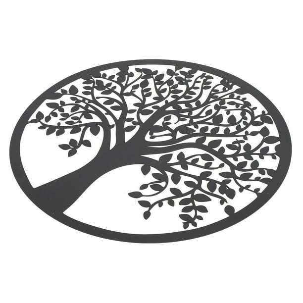 Arte De La Pared Del árbol De La Vida, Arte De La Pared Del árbol De La Vida Del Metal Inoxidable Que No Se Decolora 30 Cm Que Cuelga Para La Familia Para La Sala De Estar