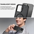 thumbnail image 7 of DUEDUE Magnetic Protective Case for iPhone 16 Pro Max, Black Matte Finish, Military-Grade Drop Protection with Built-in Kickstand, Compatible with MagSafe, 7 of 7