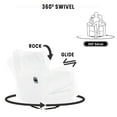 thumbnail image 6 of Odelia Solid Wood Microfiber Swivel Glider Rocker Recliner Chair, For Living Room, Bed Room Microfiber,Bright White, 6 of 13