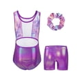 thumbnail image 2 of Gymnastics Leotards for Girls, 3-10 Years Sparkly Biketards Unitards with Shorts Dance Ballet Tumbling Outfits, 2 of 7