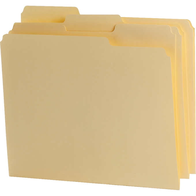 Letter size manila 1 3 cut tab pendaflex file folder pick your of 