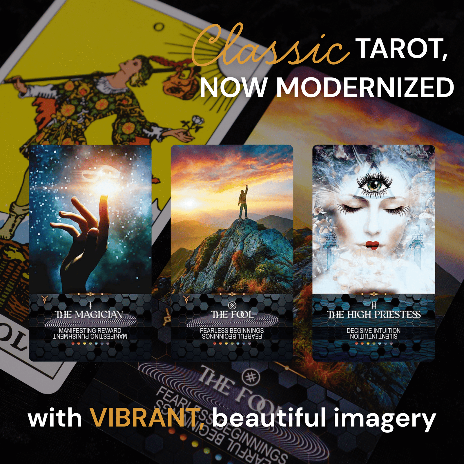 TAROTskills Lightworker’s Tarot Deck – 78 Beginner Tarot Cards with Rider Waite Symbols, Chakra & Reiki Aligned, Easy Upright/Reversed Meanings, Intuitive Spiritual Guidance, USA-Made