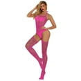thumbnail image 4 of BOOMILK Crotchless Bodysuits for Women Mesh Underwear Hollow Fishnet BabyDoll Underwear Nightwear, 4 of 5
