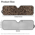 thumbnail image 7 of Yuyamidu Leopard Print Windshield Sun Shade Compatible with Jeep Wrangler JK JL Brown Car Sunshade Heat Shield Windshield Cover, 7 of 7