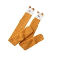 thumbnail image 3 of Dyfzdhu Womwn Coral Socks Over The Knee Thicken Warm Sleeping Towel Striped Socks, 3 of 3