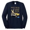 thumbnail image 2 of Wild Bobby, Driving Trucks and Taggin Bucks Retro Ford F150 Hunting, Cars and Trucks, Men Long Sleeve Shirt, Navy, XX-Large, 2 of 4