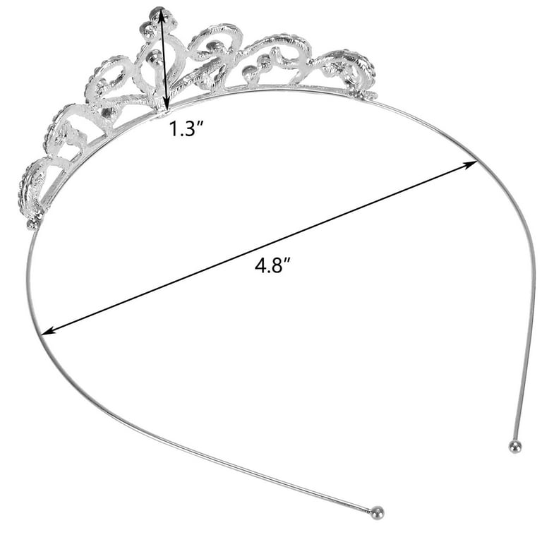 IEMIEBSHA Rhinestone Alloy Crystal Tiara Princess Crown, 6 IEMIEBSHA Rhinestone Alloy Crystal Tiara Princess Crown, 6