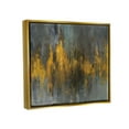 thumbnail image 3 of Stupell Industries Black and Gold Abstract Fire Metallic Gold Framed Floating Canvas Wall Art, 24x30, by Danhui Nai, 3 of 5