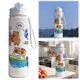 thumbnail image 4 of Cute Water Cup 800ml Carpincho Con Pajita Y Asa Botella () Azul, 4 of 8