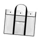thumbnail image 3 of Bolsa de arte organizadora de pared con borde impermeable, portátil, organizador de documentos y archivos, póster Negro, 3 of 9