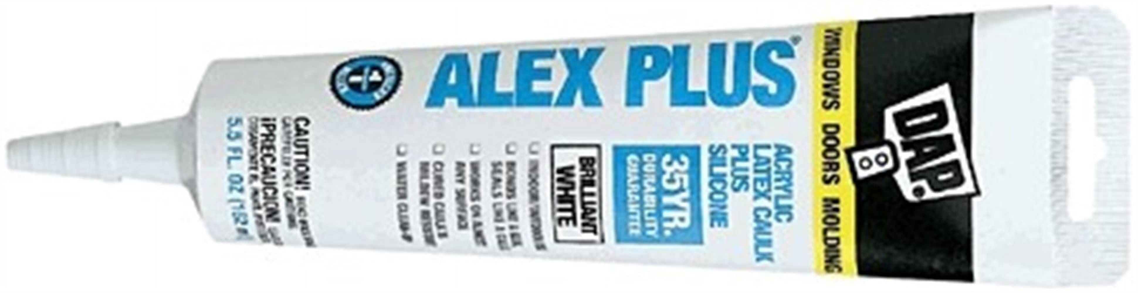 DAP Alex Plus Acrylic Latex Caulk Plus Silicone White photo 2