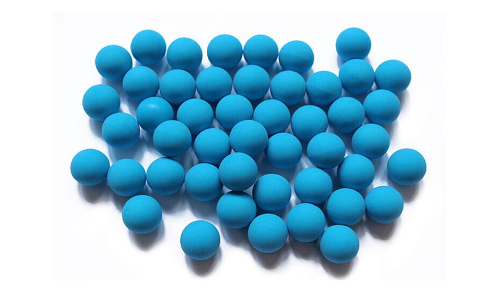 Wearable4U .43 Cal Reusable Blue Rubber Balls for Paintball Gun 500 pack 