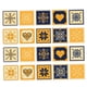 thumbnail image 1 of 20 adhesivos para azulejos de suelo, adhesivos decorativos para pared, 10,2 x 10,2 cm, autoadhesivos D 15x15cm, 1 of 8