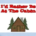 thumbnail image 2 of CafePress - I'd Rather Be At The Cabin Infant Bodysuit - Baby Light Bodysuit, Size Newborn - 24 Months, 2 of 4