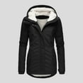 thumbnail image 4 of Women's Plus Size Winter Coat Recycled Puffer Jacket Warm Thicken Parka Overcoat with Removable Hood, 4 of 8