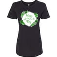 thumbnail image 3 of Inktastic Happy St. Patrick's Day Clovers Women's T-Shirt, 3 of 5