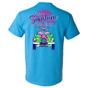 Southern Charm Collection I'm in a Sunshine State of Mind on a Heather Saphire T Shirt