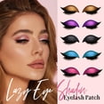 thumbnail image 6 of Eyeliner Stickers,Lazy Eye Shadow Eyelash Patch,Eyeshadow Eyelash Stickers,3-in-1 Self-Adhesive Reusable Fast Eye Makeup Stickers with False Lashes(Green 1Pair)from Biweutydys, 6 of 9