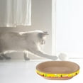 Pet Cat Scratcher Bowl Oval Corrugated Cat Scratching Pad Nest Training
