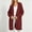 New-Wine, variant on PNTUTB Fall Winter Women's Longline Knit Cardigan Solid Color Long Sleeve Coat Casual Loose Comfort Stretch Trendy Versatile Coat