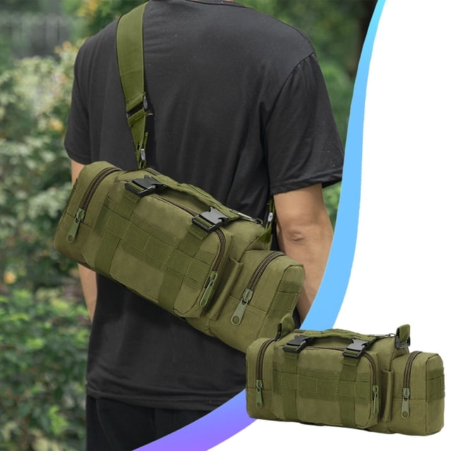 Multi-Functional Crossbody Bag for Outdoor Adventures, Durable Cloth with Adjustable Strap and Multiple Pockets