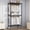 Black, variant on FUTASSI P1 Medium Garment Rack, Heavy-Duty Portable Closet with Shelves and Double Rods, Rolling for Hanging Clothes, 30"W x 14"D x 76"H, Black