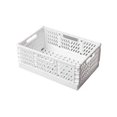 thumbnail image 1 of Caja de almacenamiento plegable, cesta para uso general, contenedor de cosméticos, soporte de escritorio, caja de almacenamiento para escritorio escolar para uso doméstico, color blanco, 1 of 6