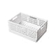 thumbnail image 1 of Caja de almacenamiento plegable, cesta para uso general, contenedor de cosméticos, soporte de escritorio, caja de almacenamiento para escritorio escolar para uso doméstico, color blanco, 1 of 7