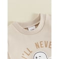 thumbnail image 6 of Suealasg Toddler Baby Boys Girls Halloween Outfits 6M 1T 2T 3T Infant Boys Pumpkin Ghost Letter Print Long Sleeve Crew Neck Sweatshirts Long Pants 2Pcs Autumn Tracksuit Clothes Set, 6 of 7