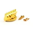 thumbnail image 1 of Headless Acoustic Guitar Bridge with Locking Nut Professional Bass Spare Parts Studio Practice School Musical Instrument Gold, 1 of 8