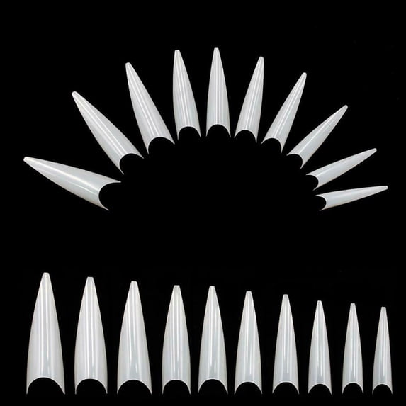 Nail Tips Fake Nails Kit, 1000Pcs Nail Tips Nail Tips Acrylic Nail Tips for Nail Salons and DIY Nail Art, Clear
