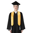 thumbnail image 2 of Unisex Women Men Adult Plain Graduation Stole Sash 60", 2 of 4