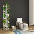 thumbnail image 4 of 8-Shelf Flower Stand Plant Display for Indoors and Outdoors, Metal, White, 4 of 6