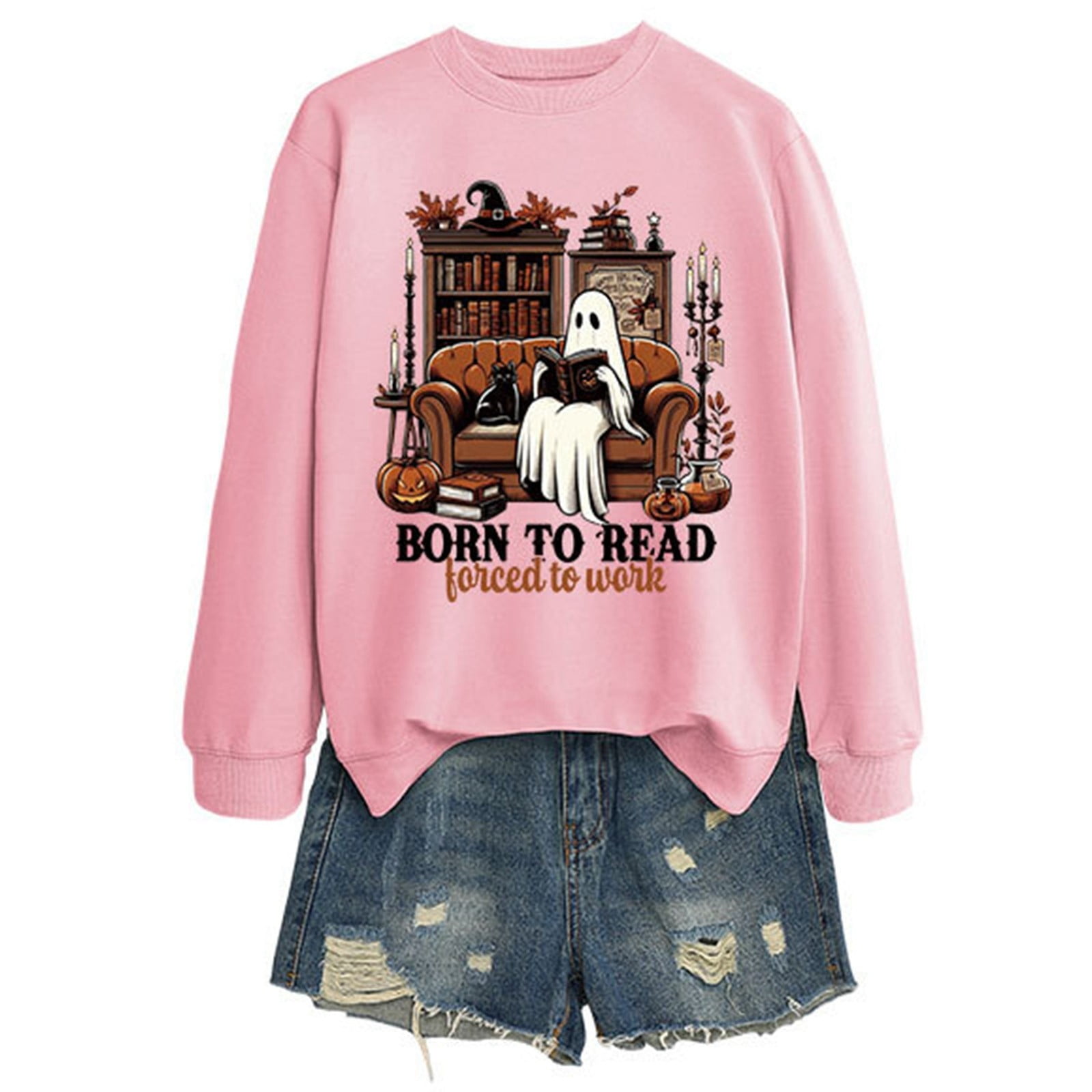 Pull Halloween Femme Hauts D'halloween Pour Femmes Motif Sweats À