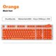thumbnail image 3 of 108 Keys Set Tapas de teclas de bricolaje Solo teclas para Letras negras naranjas perfke teclado keycap, 3 of 9