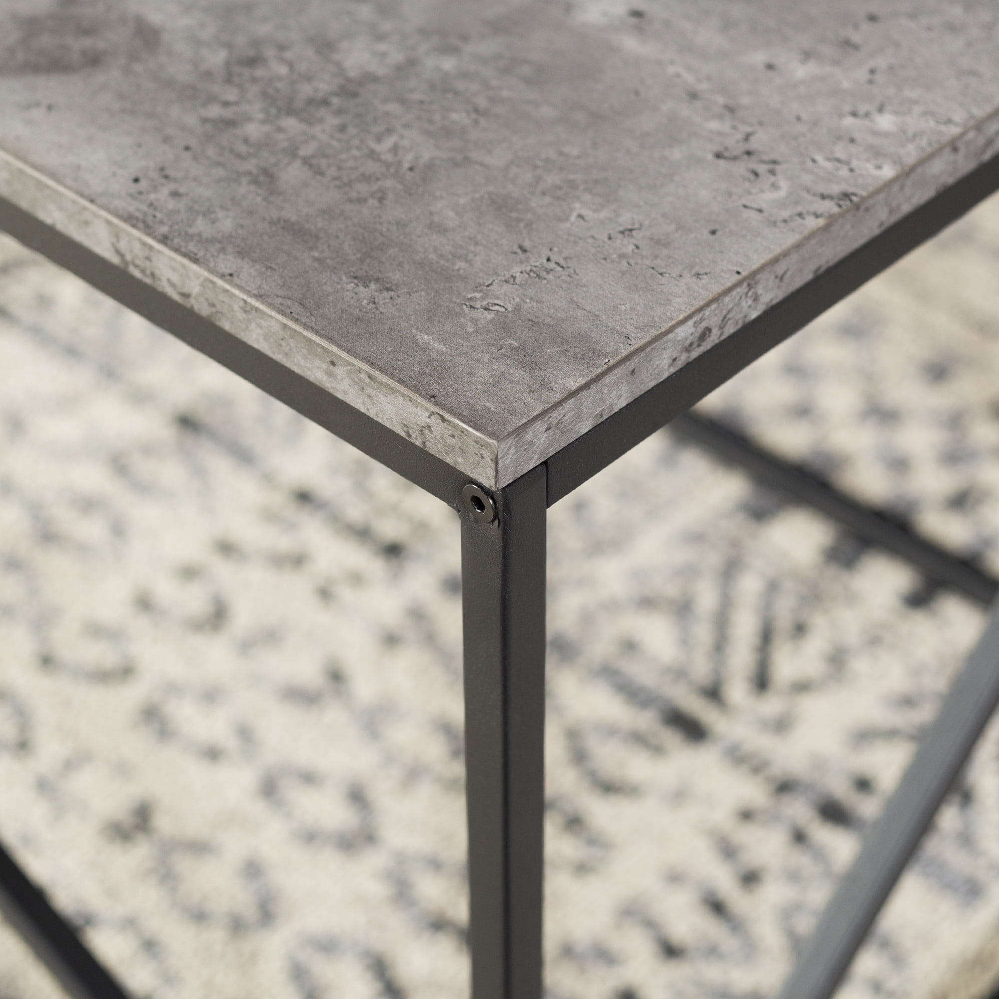 Glover Rectangle Dark Concrete Coffee Table by River Street Designs