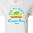 thumbnail image 4 of Inktastic Summer Enjoy the Sunshine Clearwater Beach Florida in Blue Women's T-Shirt, 4 of 5