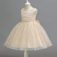 thumbnail image 5 of Kiijoy Toddler Girls Mesh Shiny Pageant Dress Sleeveless Party Princess Dress Gown, Sizes 2-7, 5 of 8